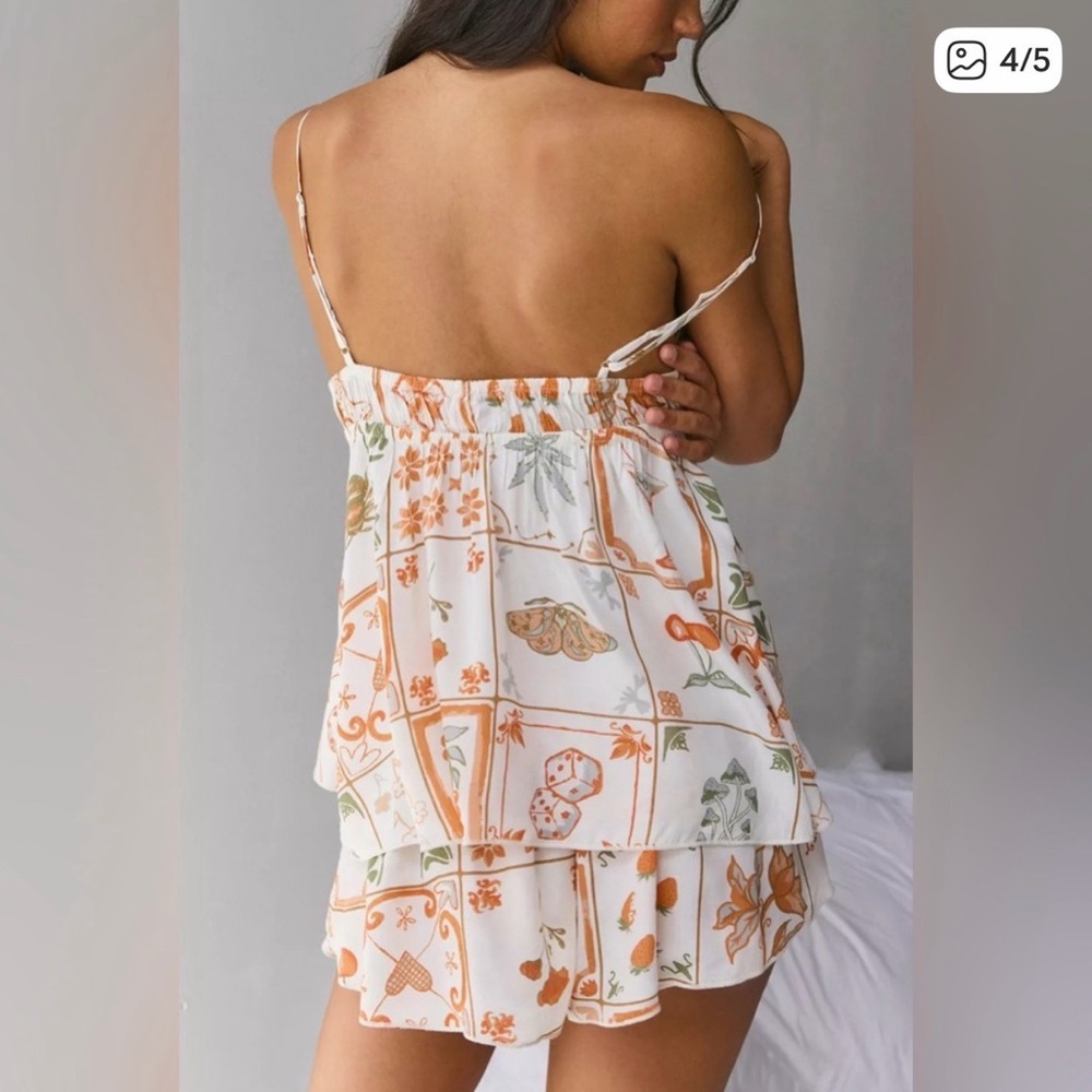 Out From Under Hydra Tie-Front Flyaway Cami & Micro Short Set - Picture 4 of 5